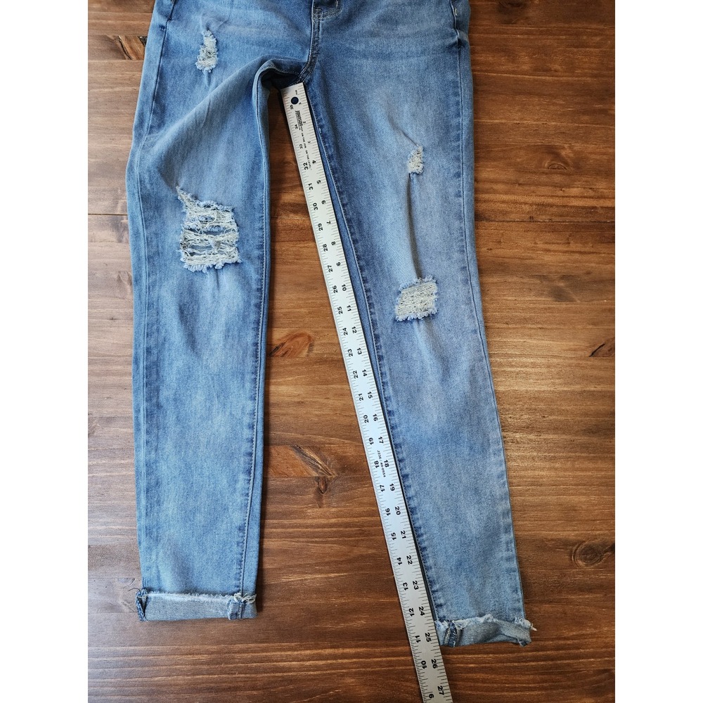 Thread & Others Women 5/27 Button Fly High Rise Skinny Jeans Y2K Indie Grunge - Picture 3 of 7